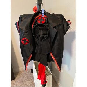 Dark Nurse Goth Gothic Role Play Doctor Sexy Womens Halloween Costume